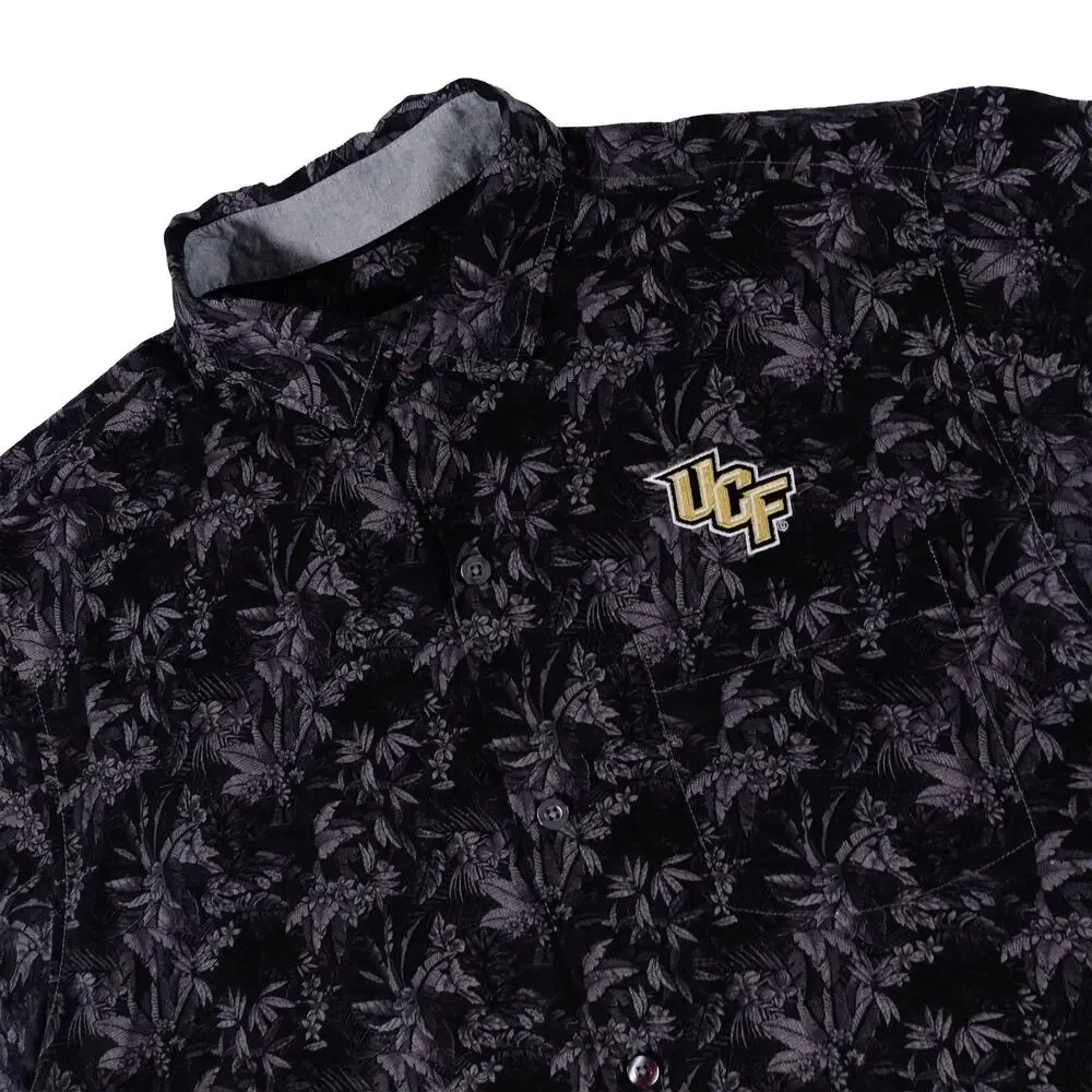 UCF Tommy Bahama Floral Hawaiian Button Up University Central Florida Medium - Picture 1 of 9